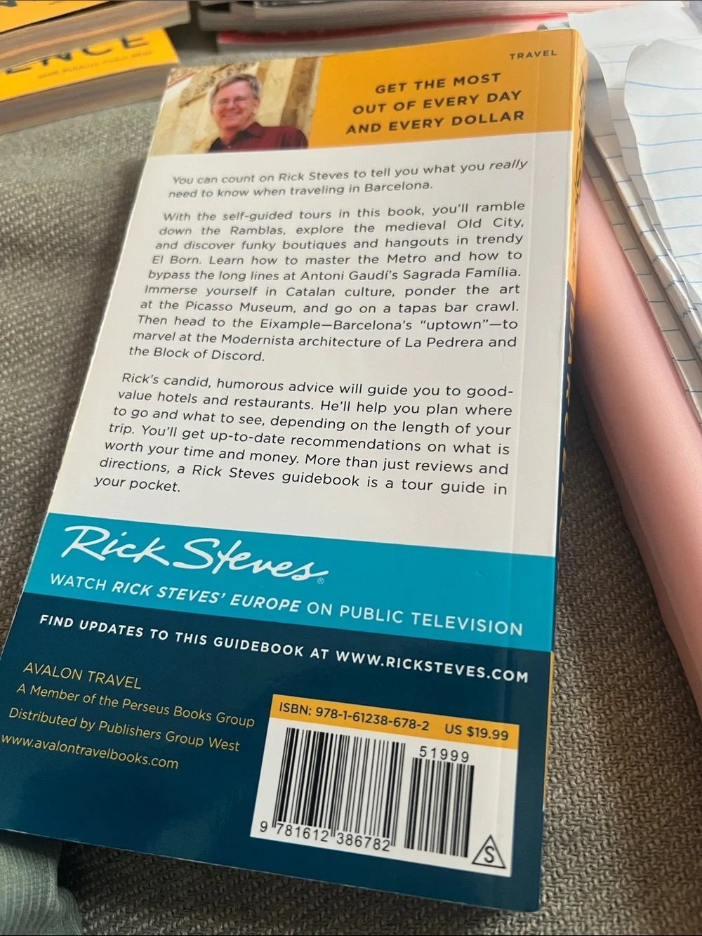 listing Title: Rick Steves Barcelona Travel Guidebook (Paperback) - Clean Copy